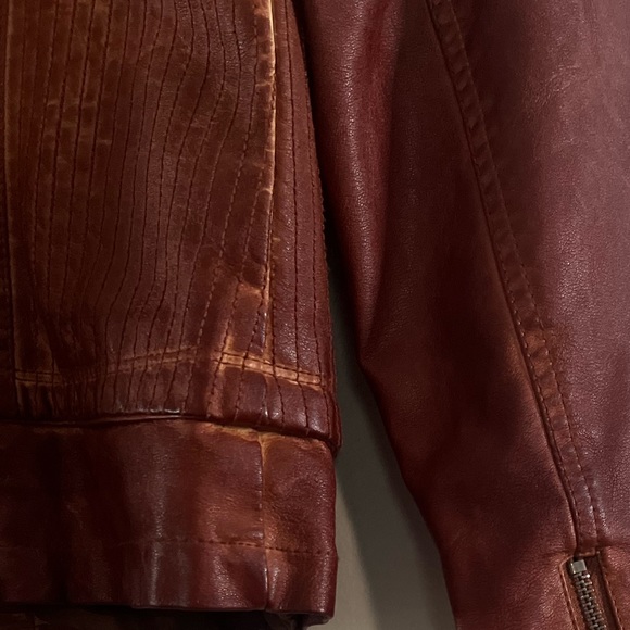 Vintage Bernardo Collection Brown Leather Jacket - Picture 8 of 12